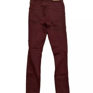 Madewell Burgundy 9” high-rise Skinny Jeans
